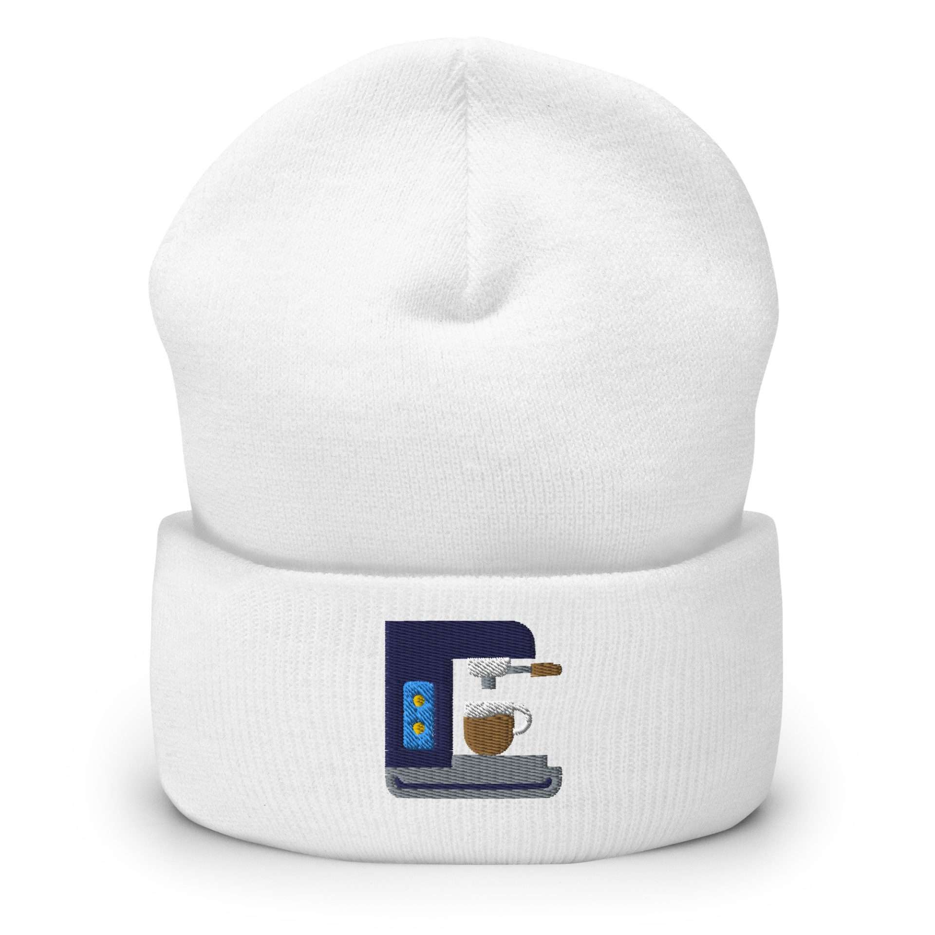 Espresso Machine Beanie white